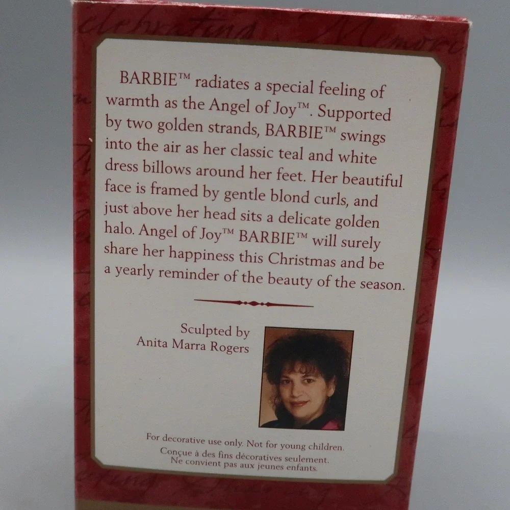 Hallmark Keepsake Ornament Barbie Collectors Series OIB Barbie Angel Of Joy